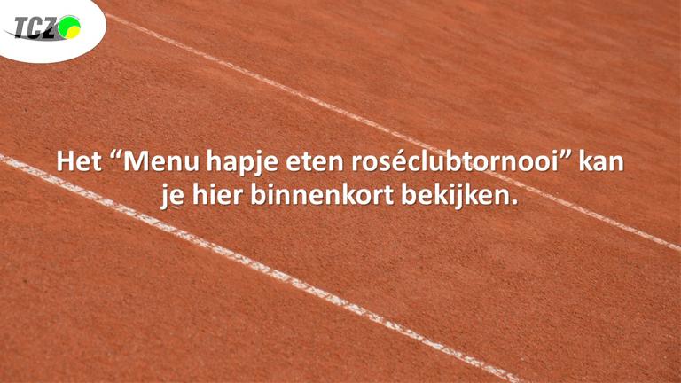 2025 Roseclubtornooi Menu Hapje Eten Binnenkort Bekijken