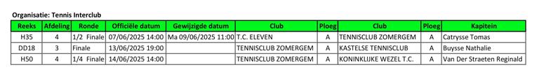 2025 Interclubkalender Week 2025 06 09